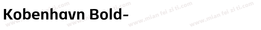 Kobenhavn Bold字体转换